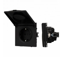 Розетка влагозащищенная с заземлением с крышкой, без рамки Arlight SCT 054281