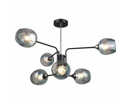 Потолочная люстра Imex 3564 MD.3564-6-S BK+CH Потолочная люстра Imex 3564 MD.3564-6-S BK+CH