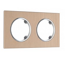 Рамка на 2 поста Arte Milano am-502.11 502.11-2.shampan