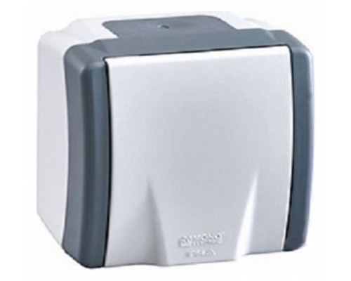 Розетка влагозащищенная с заземлением и крышкой Mono Electric Octans IP54 154-020006-116 Розетка влагозащищенная с заземлением и крышкой Mono Electric Octans IP54 154-020006-116