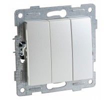 Выключатель трехклавишный без рамки Gusi Electric BRAVO С10В3-028