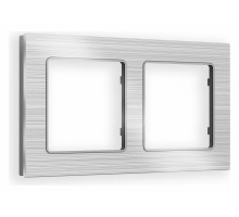 Рамка на 2 поста Ambrella Volt Platos Металл AF550102