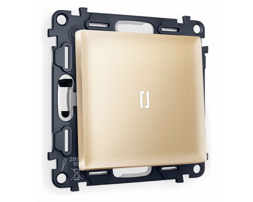 Выключатель одноклавишный с подсветкой без рамки Ambrella Volt Quant MA602015