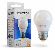Лампа светодиодная Voltega Globe E27 7W E27 7Вт 2800K 7052