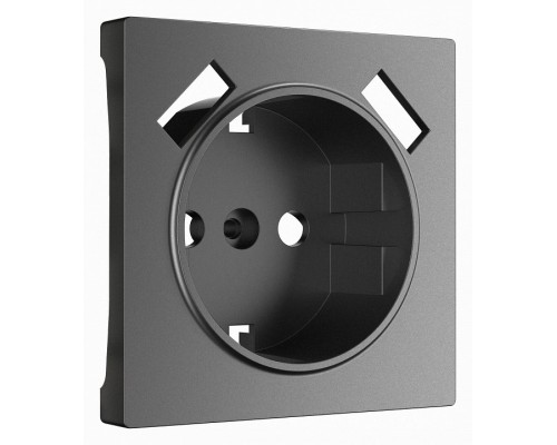 Накладка для розетки с заземлением и 2хUSB Werkel графит матовый W1179564 Накладка для розетки с заземлением и 2хUSB Werkel графит матовый W1179564