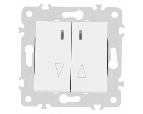 Выключатель для жалюзи с подсветкой без рамки Arte Milano 203 203.39-2.white Выключатель для жалюзи с подсветкой без рамки Arte Milano 203 203.39-2.white