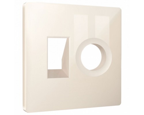 Накладка для ТВ-розетки и RJ-11 или RJ-45 Ambrella Volt ALFA AP3125