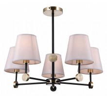 Люстра на штанге ILLUMICO CASTOR IL0394-5CSQ-24 BK AB CASTOR