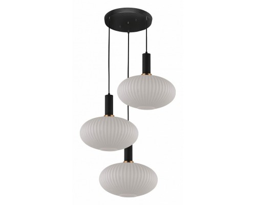 Подвесной светильник LUMINA DECO Floril LDP 1216-3 WT+BK Подвесной светильник LUMINA DECO Floril LDP 1216-3 WT+BK