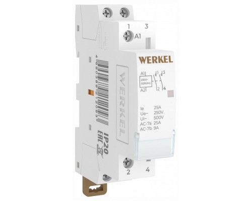 Контактор одномодульный Werkel W941M25O Контактор одномодульный Werkel W941M25O