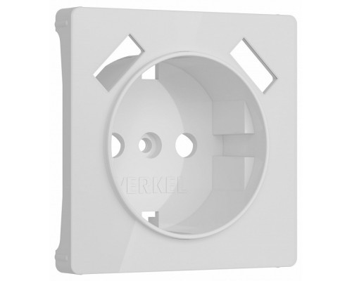 Накладка для розетки с заземлением и 2хUSB Werkel белый акрил W1179541 Накладка для розетки с заземлением и 2хUSB Werkel белый акрил W1179541