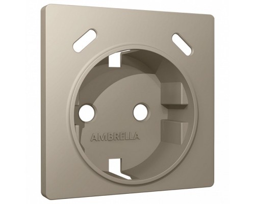 Накладка для розетки с заземлением и со шторками и 2хUSB type С Ambrella Volt ALFA AP3705
