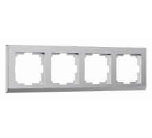 Рамка на 4 поста Werkel Stark (серебряный матовый) W0041865