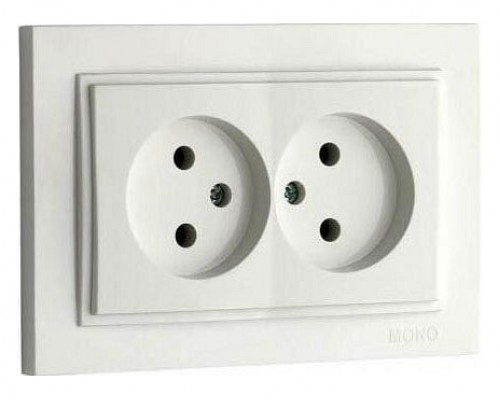 Розетка двойная Mono Electric Despina 102-010005-121 Розетка двойная Mono Electric Despina 102-010005-121