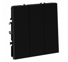 Выключатель трехклавишный без рамки Voltum S70 VLS030108