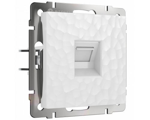Розетка Ethernet RJ-45 без рамки Werkel Hammer W1281001 (белый) Розетка Ethernet RJ-45 без рамки Werkel Hammer W1281001 (белый)