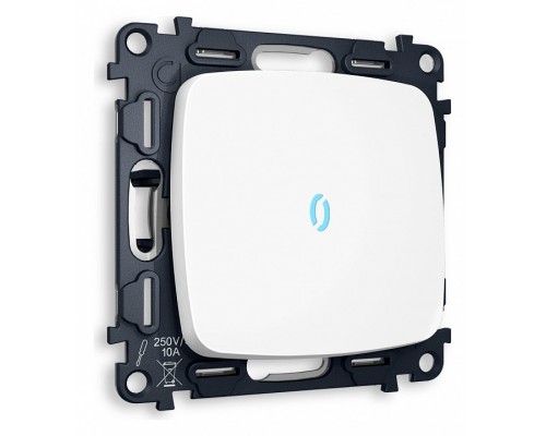 Выключатель одноклавишный с подсветкой без рамки Ambrella Volt Quant MO122020