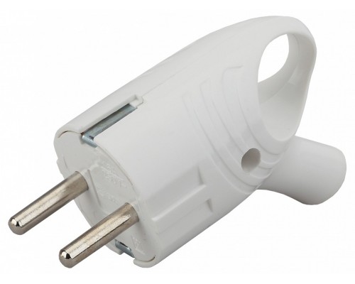 Вилка угловая с заземлением Эра  Vx4-W