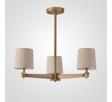 Люстра на штанге Imperiumloft Jorgenson Beige/Light wood STAVRA01
