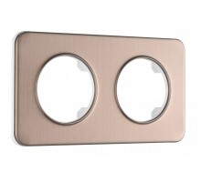 Рамка на 2 поста Arte Milano am-502.07 502.07-2.shampan