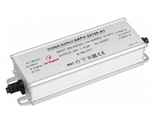 Блок питания с проводом Arlight ARPV 034209 Блок питания с проводом Arlight ARPV 034209