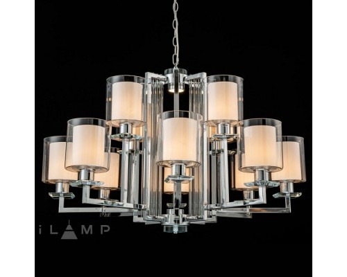 Подвесная люстра iLamp King RM6201-8+4 CR+CL Подвесная люстра iLamp King RM6201-8+4 CR+CL