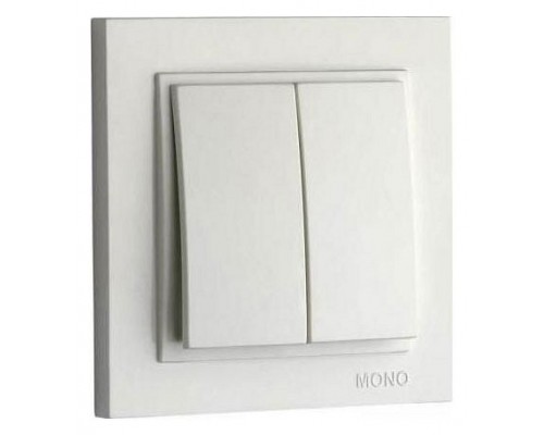 Выключатель двухклавишный Mono Electric Despina 102-252525-102