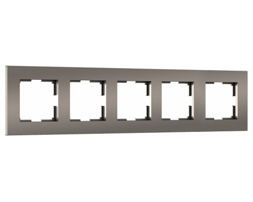 Рамка на 5 постов Werkel Slab бронза софт W0052963