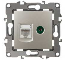 ТВ-розетка и розетка Ethernet RJ-45 без рамки Эра Эра 12 12-3110-15