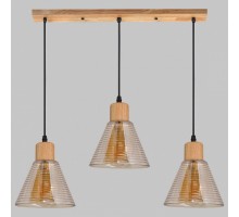 Подвесной светильник Imex MD.5870 MD.5870-3-P-WOOD+BK