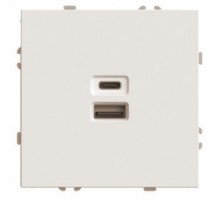 Розетка 2хUSB type A и C без рамки Stekker Эмили 49905