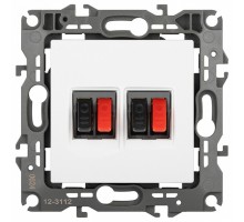 Розетка акустическая без рамки Эра Эра 12 12-3112-01М