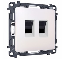 Розетка двойная Ethernet RJ-45 без рамки Ambrella Volt MA MA212110