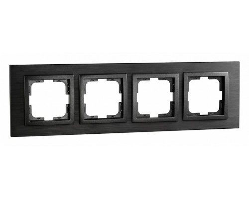 Рамка на 4 поста Mono Electric Style Aluminium 107-820000-163 Рамка на 4 поста Mono Electric Style Aluminium 107-820000-163