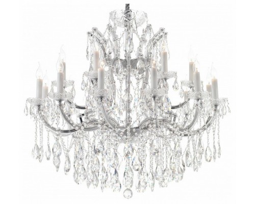 Подвесная люстра iLamp Diamond 6071-18 CR+CL Подвесная люстра iLamp Diamond 6071-18 CR+CL
