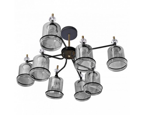 Люстра на штанге Imex MD.4890 MD.4890-8-S COFFEE+FGD Люстра на штанге Imex MD.4890 MD.4890-8-S COFFEE+FGD