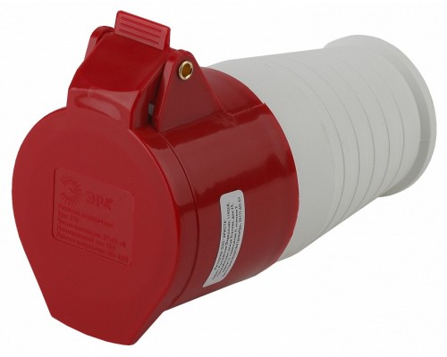 Розетка с заземлением Эра  R-16-3P-PE-N-IP44