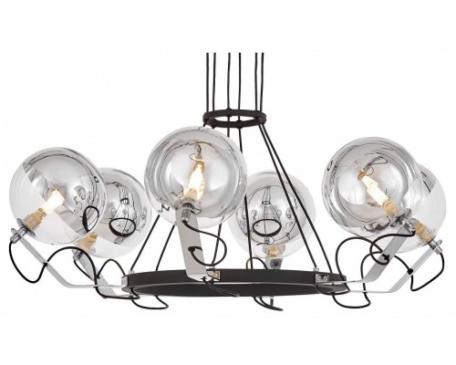 Подвесная люстра LUMINA DECO MARSEO LDP 9110-6 BK+CHR