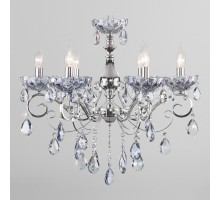 Подвесная люстра Eurosvet Escada 10109/6 хром/лазурный хрусталь Strotskis
