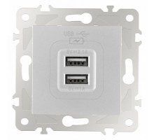 Розетка USB, без рамки Arte Milano am-203 203.46-1.silver