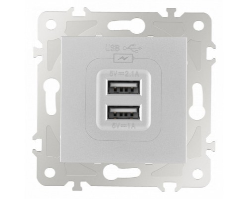 Розетка USB, без рамки Arte Milano am-203 203.46-1.silver Розетка USB, без рамки Arte Milano am-203 203.46-1.silver