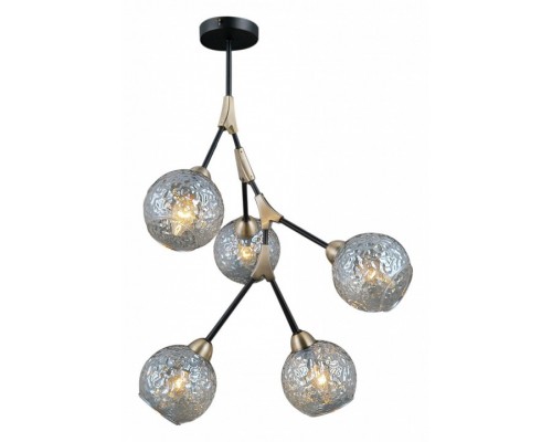 Люстра на штанге ILLUMICO  IL0263-5PSQ-79 BK AB