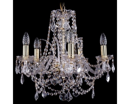 Подвесная люстра Bohemia Ivele Crystal 1411 1411/5/160/G/Leafs Подвесная люстра Bohemia Ivele Crystal 1411 1411/5/160/G/Leafs