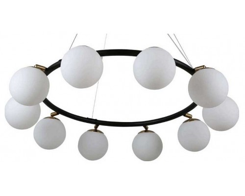 Подвесная люстра LUMINA DECO Modica LDP 6032-10 BK+MD Подвесная люстра LUMINA DECO Modica LDP 6032-10 BK+MD