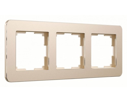 Рамка на 3 поста Werkel Platinum (шампань) W0032611