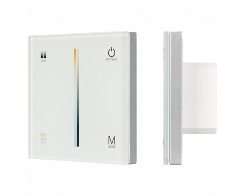 Панель-регулятора ЦТ сенсорная встраиваемая Arlight Sens SMART-P21-MIX White (12-24V, 2.4G) Панель-регулятора ЦТ сенсорная встраиваемая Arlight Sens SMART-P21-MIX White (12-24V, 2.4G)