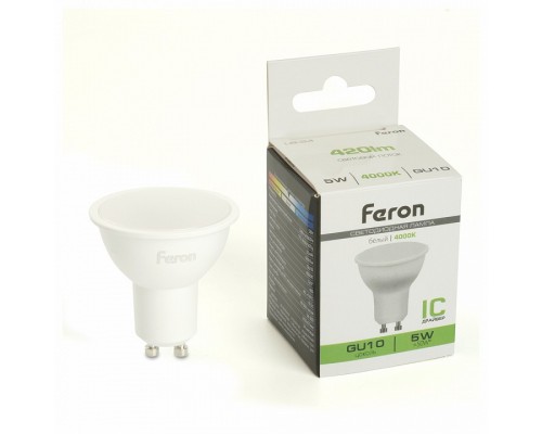 Лампа светодиодная Feron LB-24 GU10 5Вт 4000K 51216 Лампа светодиодная Feron LB-24 GU10 5Вт 4000K 51216