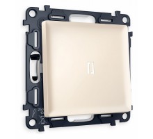 Выключатель проходной одноклавишный с подсветкой Ambrella Volt Quant MA322035