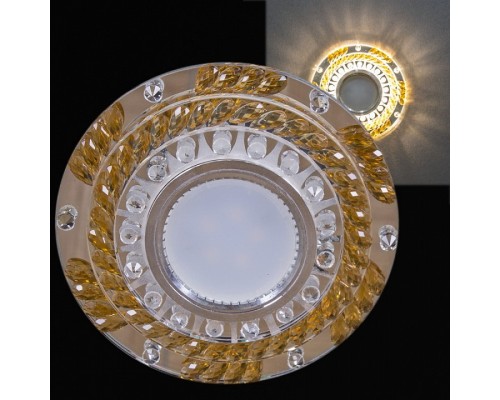 Встраиваемый светильник 22092-9.0-001PL MR16+LED3W CL+GD Встраиваемый светильник 22092-9.0-001PL MR16+LED3W CL+GD