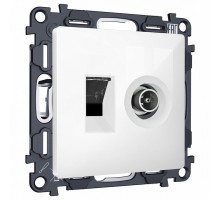 Механизм ТВ-розетки оконечные и розетки Ethernet RJ-45 со шторкам Ambrella Volt MA MA112510